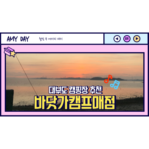  [차박] 숨은 차박 명소 대부도 캠핑장 '바닷가캠프'