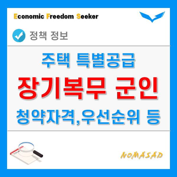 군인 특별공급 대상자 청약 자격 및 우선순위, 배점 및 점수는?