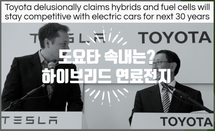  도요타 하이브리드와 연료전지에 목을 메는 이유는 ?