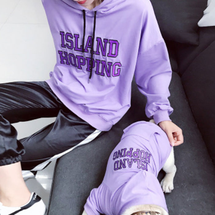 인기 급상승인 지와이에이펫 S&H ISLAND HOPPING 후드 견주 커플룩, 바이올렛 좋아요 인기 급상승인 지와이에이펫 S&H ISLAND HOPPING 후드 견주 커플룩, 바이올렛 좋아요