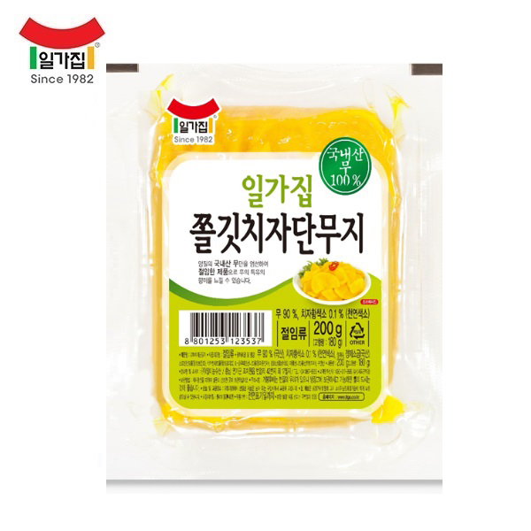 인지도 있는 일가집 쫄깃치자단무지 200g, 1개 ···