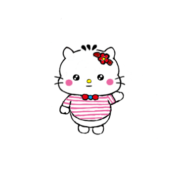  귀여운 고양이 캐릭터 꼬미.