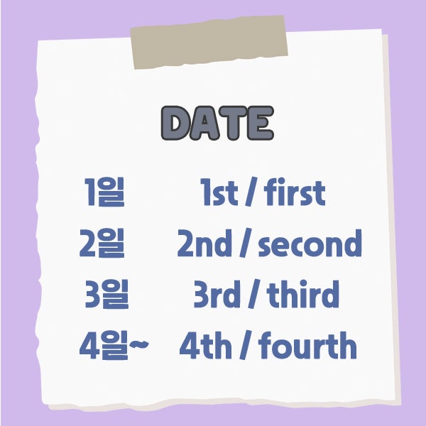 요일 영어로? 일/월부터 영어 날짜 표기법 알아보기! : 네이버 블로그