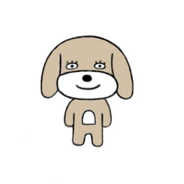  강아지 캐릭터.
