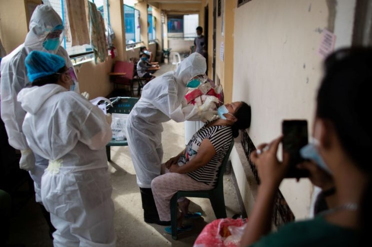 필리핀 마닐라 6월 14일 하루 최대 백신 접종자 25,668명 기록
