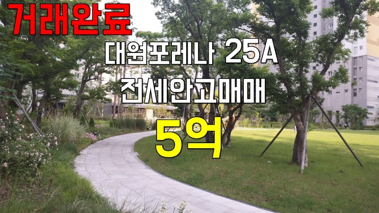 포레나 대원아파트 (대원꿈에그린) 25A    전세안고  매매
