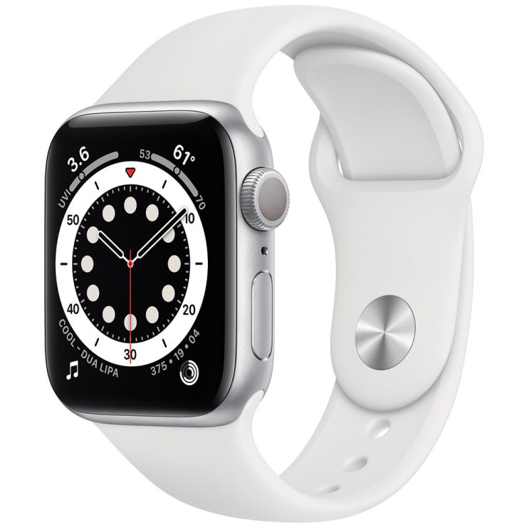 리뷰가 좋은 Apple 애플워치 6, GPS, 실버 알루미늄 케이스, 화이트 스포츠 밴드 추천해요 리뷰가 좋은 Apple 애플워치 6, GPS, 실버 알루미늄 케이스, 화이트 스포츠 밴드 추천해요
