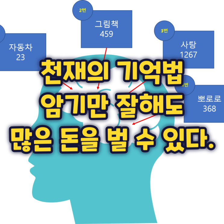 천재의 기억법, 암기만 잘해도 많은 돈을 벌수 있다. 천재의 기억법, 암기만 잘해도 많은 돈을 벌수 있다.
