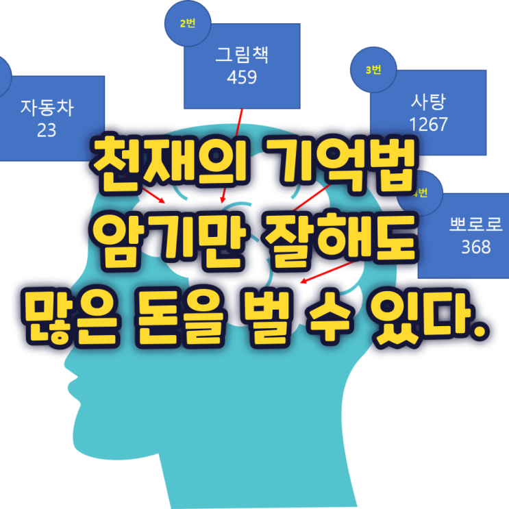 천재의 기억법, 암기만 잘해도 많은 돈을 벌수 있다.