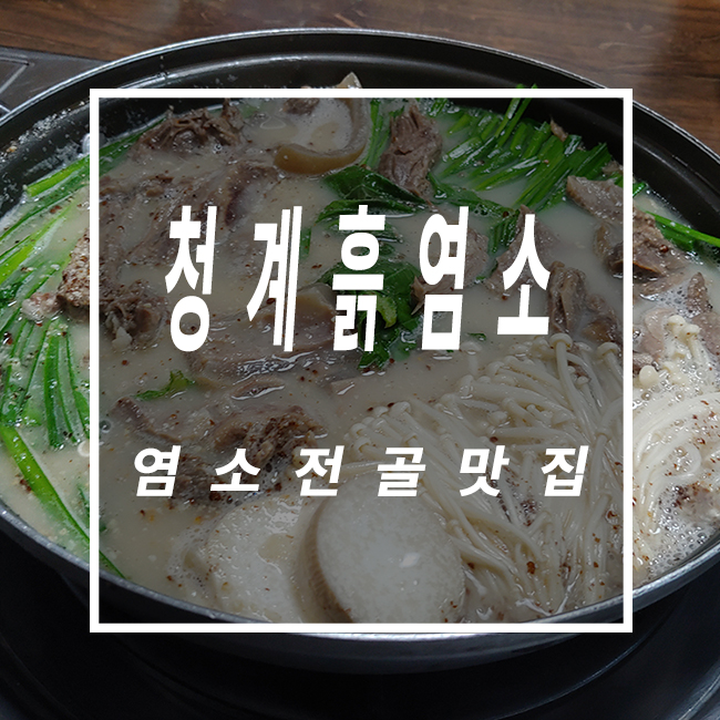  염소보양식 전골 &수육 몸보신 의왕맛집 청계흙염소