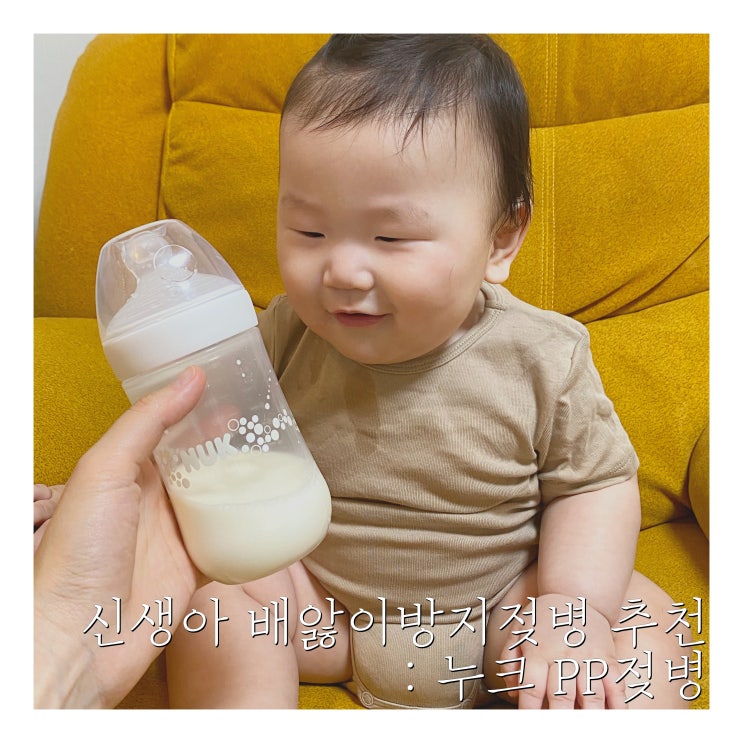 배앓이젖병으로 유명한 신생아젖병추천!: 누크PP젖병 + 젖꼭지