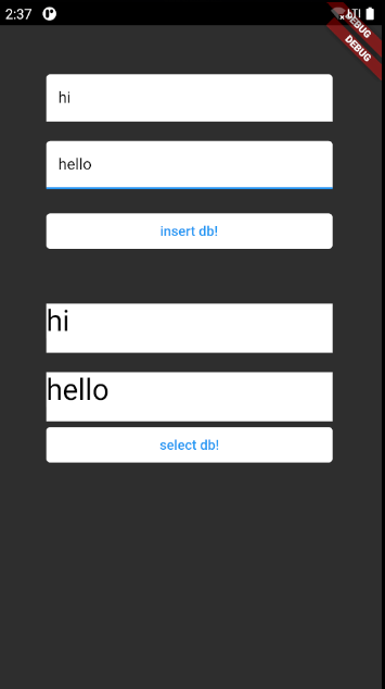  [Flutter] 안드로이드 SQLite 테이블 조회