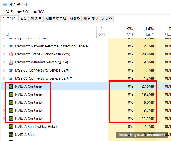 NVIDIA Container의 높은 CPU, 메모리 사용량 해결 방법 : 네이버 블로그