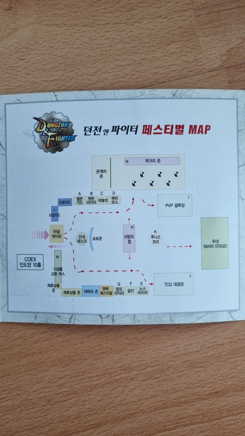 던전앤파이터 관련 수집품 - 포춘코인, 마우스패드, 투니따조, 던파페스티벌 현장이벤트 지도 : 네이버 블로그