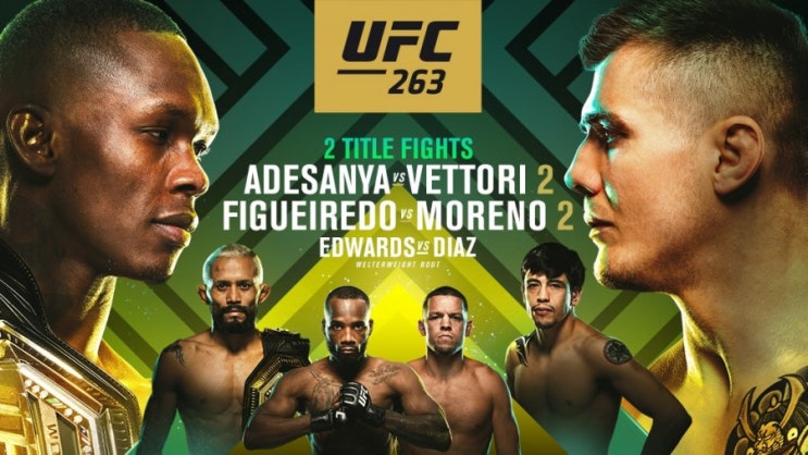 UFC 263: 아데사냐 vs 베토리 미국 50만, 전세계 60만 장 판매 등 MMA 뉴스