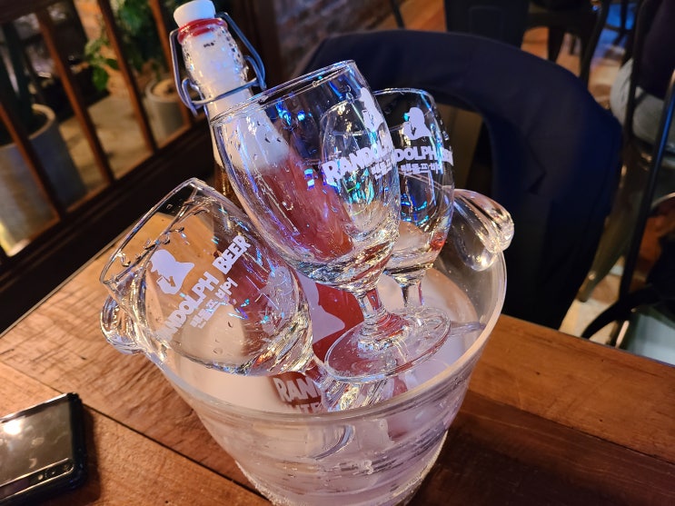  [랜돌프비어] 피자, 맥주 맛집, 1L 맥주, 수제맥주, 교대맛집