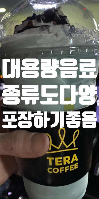  정자역카페 정자동카페거리 테라커피 메뉴가격 가성비확실 2번포장 했어요