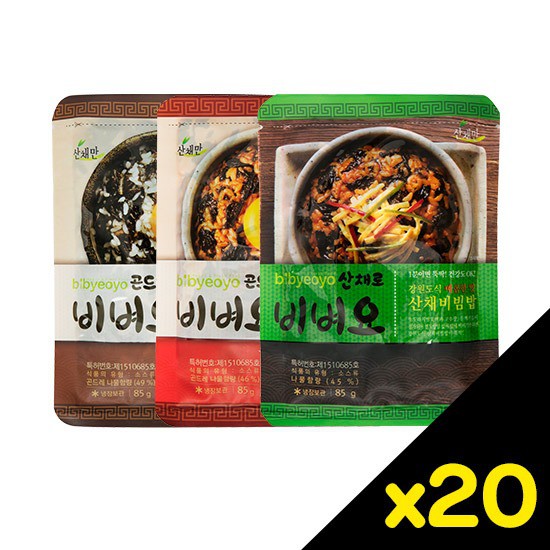 선호도 높은 산채만 비벼요 20봉 고소한맛/살짝매운맛/산채비빔밥, 01.곤드레로 비벼요 고소한맛 85g 20봉, 상세설명 참조 추천합니다 선호도 높은 산채만 비벼요 20봉 고소한맛/살짝매운맛/산채비빔밥, 01.곤드레로 비벼요 고소한맛 85g 20봉, 상세설명 참조 추천합니다