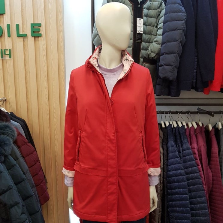  핵가성비 좋은 크로커다일레이디 뉴코아 인천논현점 플라워프린트 배색점퍼(CL9SPD101) 2컬러 좋아요