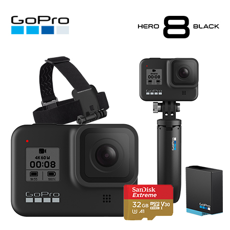 구매평 좋은 고프로 [GoPro] HERO 8 Black 히어로 블랙 스페셜 번들팩 (쇼티+헤드스트랩+추가배터리(총2개)+SD카드(4K용))[박스훼손상품] 액션캠, 단품 ···
