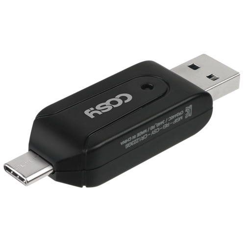 선호도 좋은 코시 타입C 모던 USB3.0 OTG 카드리더기, CR3440C, 블랙 ···