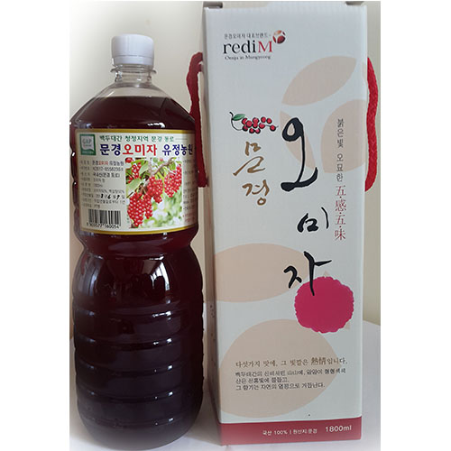 갓성비 좋은 문경오미자 유정농원 오미자청 원액, 1개, 1800ml 좋아요