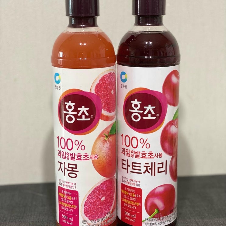 [신제품 후기] 청정원 홍초 자몽 & 타트체리