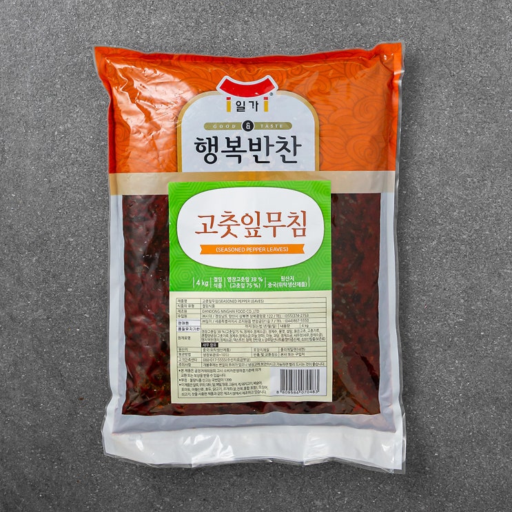 당신만 모르는 일가 행복반찬 고춧잎무침, 4kg, 1개 추천해요 당신만 모르는 일가 행복반찬 고춧잎무침, 4kg, 1개 추천해요