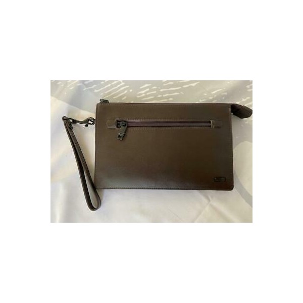 후기가 좋은 Tumi DFO Horizon SLG Brown Leather Double Zip Envelope Clutch Wallet Bag 017586 추천해요