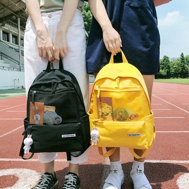 갓성비 좋은 포니샵 중학생 고등학생 여고생 학생용 여행용 메쉬 매쉬 그물 그물망 망사 포켓 백팩 가방 좋아요