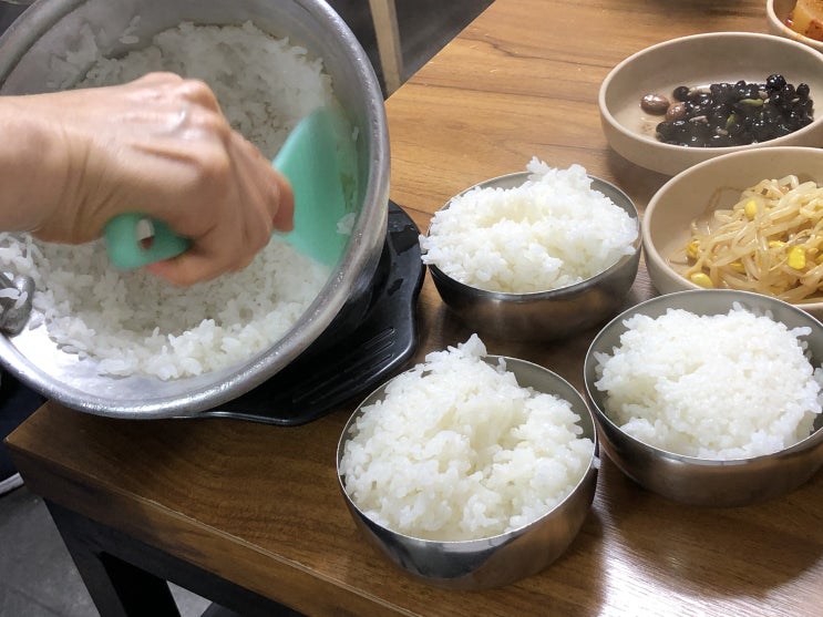  맛있는 청국장을 더 맛있게 고슬한 냄비밥과 구수한 누룽지 청량리역  동대문맛집 광주식당