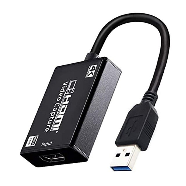 핵가성비 좋은 4K 1080P HDMI 비디오 캡처 카드 4K HDMI to USB 3.0, Black ···