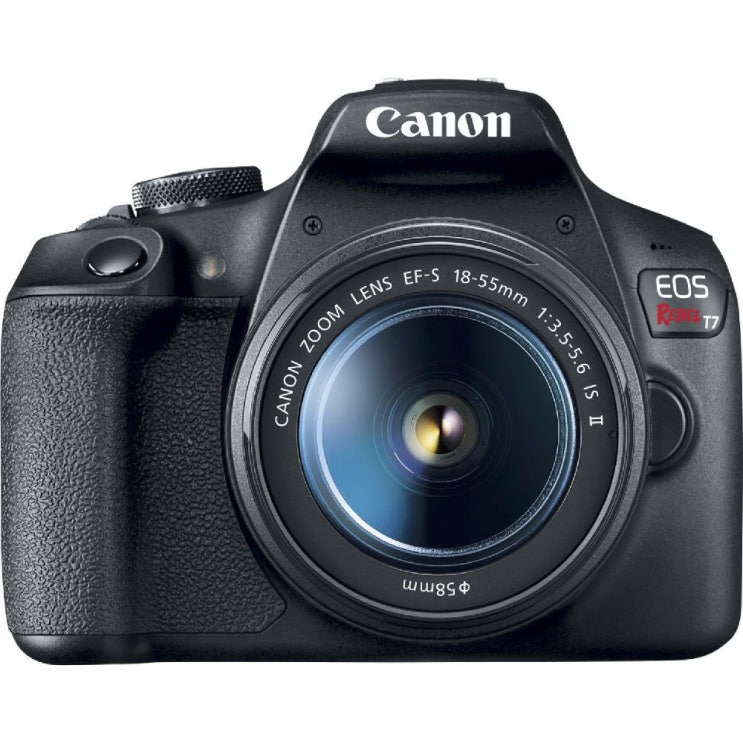 갓성비 좋은 캐논 EOS Rebel T7 DSLR 카메라 EF-S 18-55mm 1 3.5-5.6 IS II 렌즈 포함, 2727C002 ···