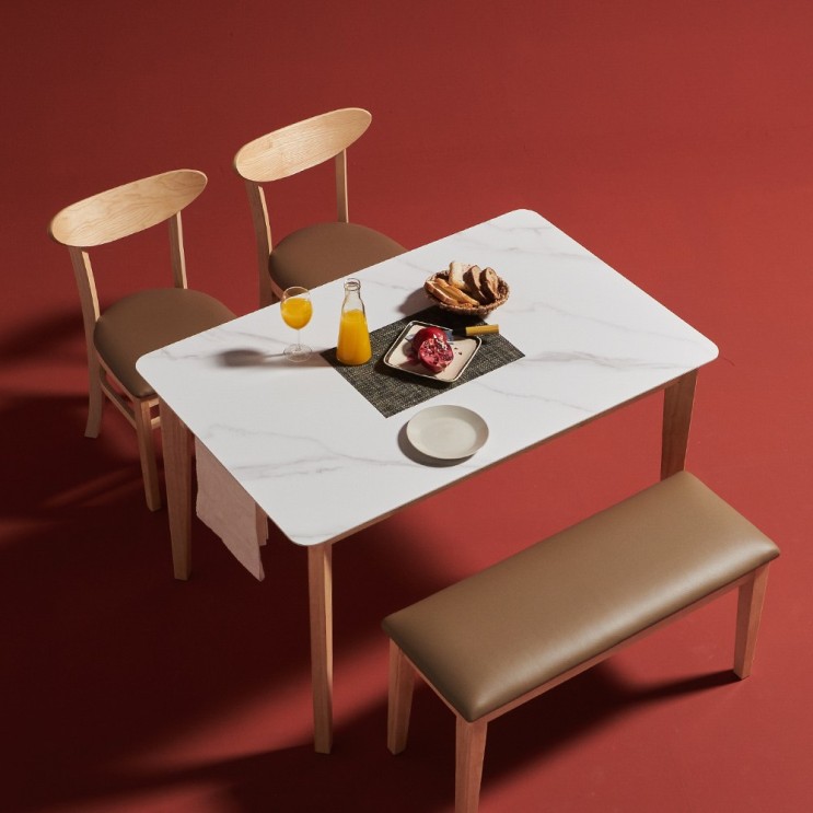 당신만 모르는 보니애가구 노블리 천연 포셀린 통세라믹 12T 4인용 식탁세트, 4인 테이블단품, 월넛 추천합니다