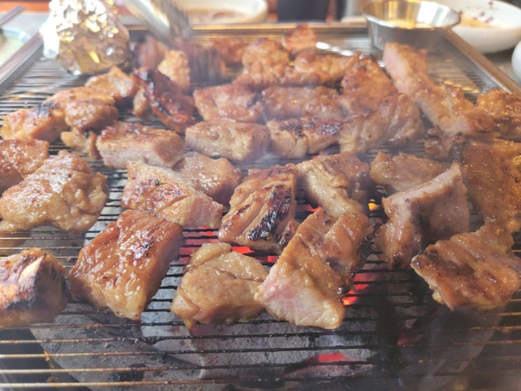 구래동 양념돼지갈비 맛집 "청라꽃갈비" 한돈갈비와 차돌라면