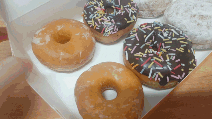  던킨도너츠 김포통진 배달리뷰(미니도넛간식세트 등)