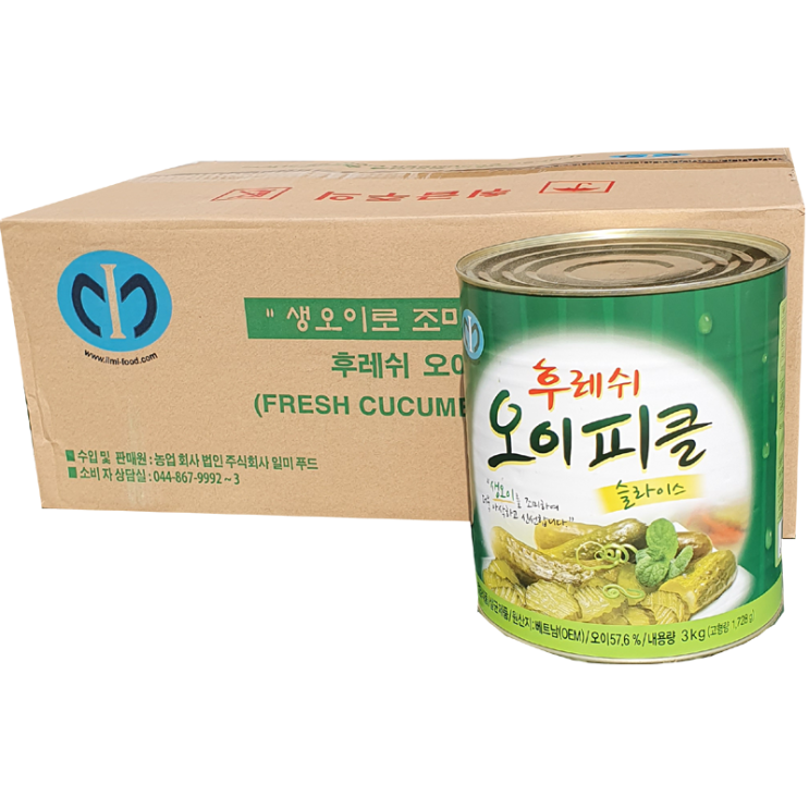 후기가 좋은 일가집 일미 후레쉬 오이피클 슬라이스(캔) 3kg-6ea(1박스) 추천합니다 후기가 좋은 일가집 일미 후레쉬 오이피클 슬라이스(캔) 3kg-6ea(1박스) 추천합니다