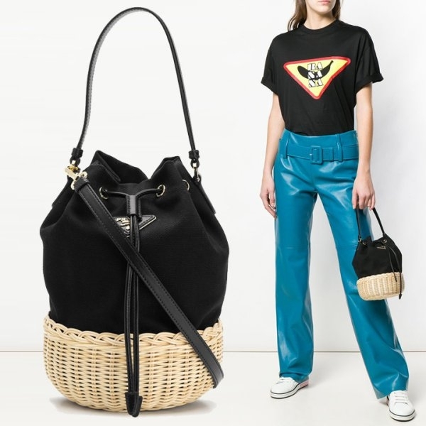 리뷰가 좋은 프라다 19S/S 헴프바스켓미니버킷백1BH115 2E28 F0I55 ··· 리뷰가 좋은 프라다 19S/S 헴프바스켓미니버킷백1BH115 2E28 F0I55 ···