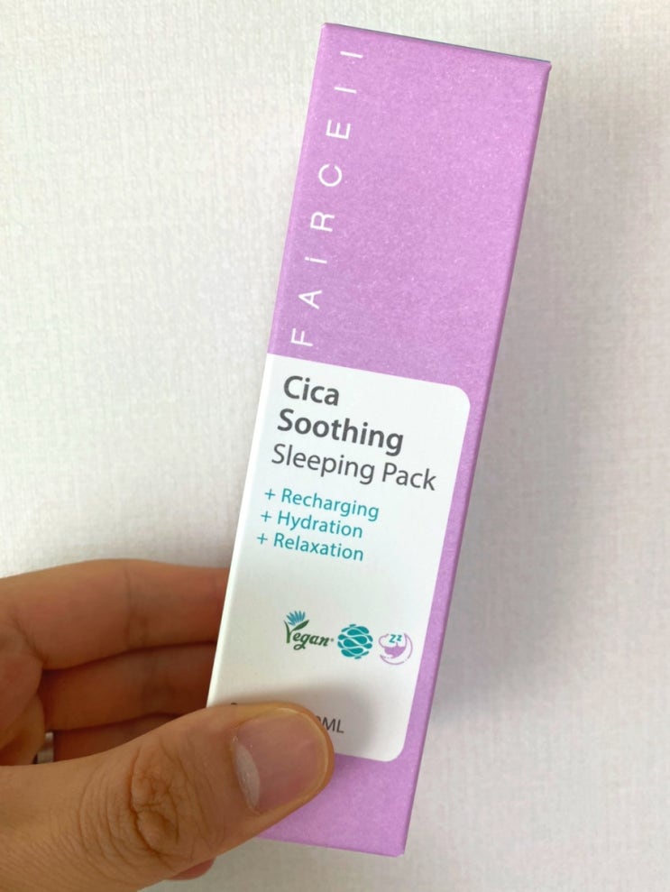 무더운 여름 피부관리 필수템 :: 페어셀 시카 수딩 슬리핑 수면팩
