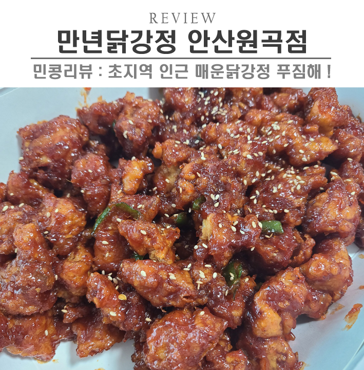  [안산/만년닭강정 안산원곡점] 안산 원곡동 닭강정, 치킨 포장배달 맛집
