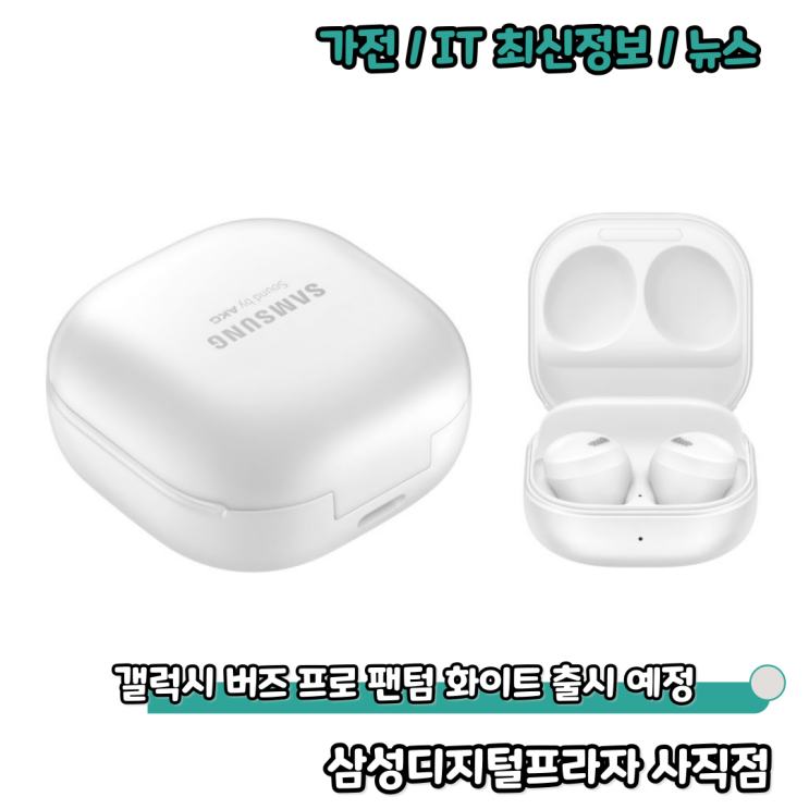  갤럭시 버즈 프로 화이트 색상 출시 예정