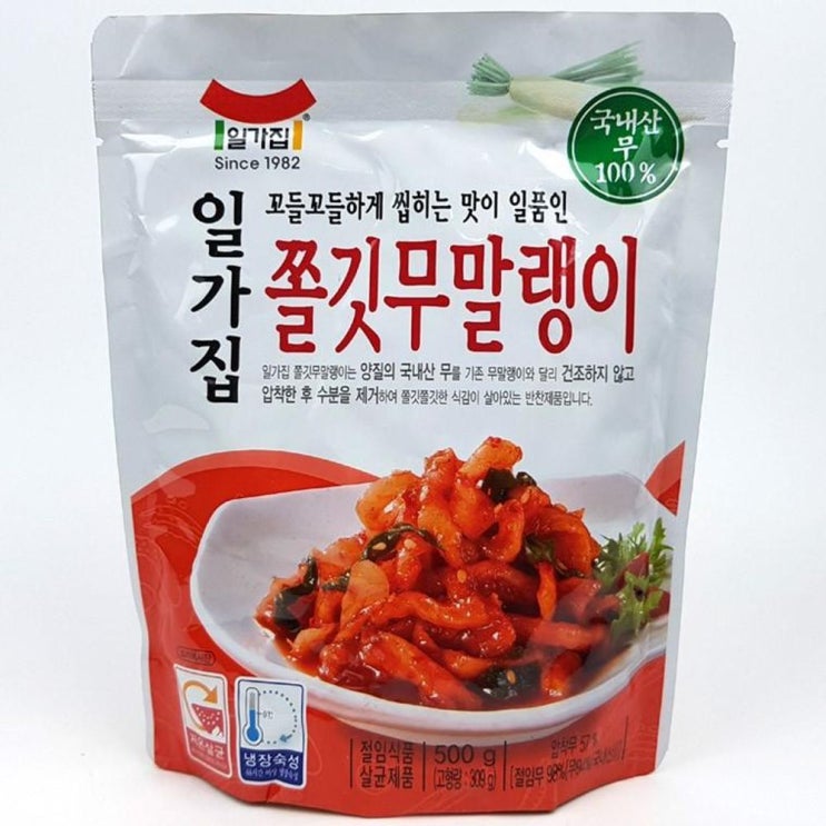 가성비 좋은 IN323 일가집 쫄깃무말랭이 500g 일가집무말랭이 쫄깃무말랭이autto+阿托+7038A7 +(주)일미농수산 세종특별자치시 조치원읍, 1 좋아요