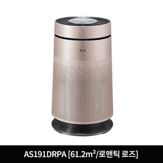 많이 팔린 LG 퓨리케어 360 공기청정기 펫 플러스 AS191DRPA [61.2m /로맨틱 로즈/21년형], 없음 ···