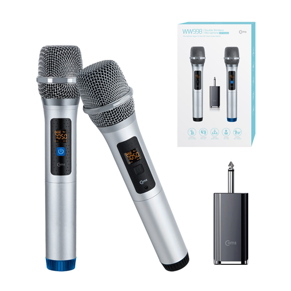 잘팔리는 컴스 UHF 무선 더블 마이크 송수신 세트, WW998 추천합니다 잘팔리는 컴스 UHF 무선 더블 마이크 송수신 세트, WW998 추천합니다