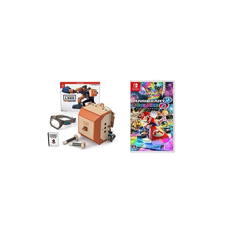 잘팔리는 Nintendo Labo (닌텐도 연구소) Toy-Con 02 : Robot Kit - Switch ＋ 마리오 카트 8 디럭스 - Switch 세트 추천해요