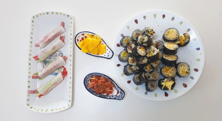  '요아빠 불꽃남자k'의 집에서 해먹는 '꼬마김밥&교리김밥'