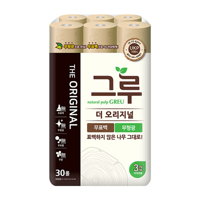 당신만 모르는 그루 THE 오리지널 3겹 천연펄프 롤화장지 30m, 30롤, 1개 좋아요 당신만 모르는 그루 THE 오리지널 3겹 천연펄프 롤화장지 30m, 30롤, 1개 좋아요