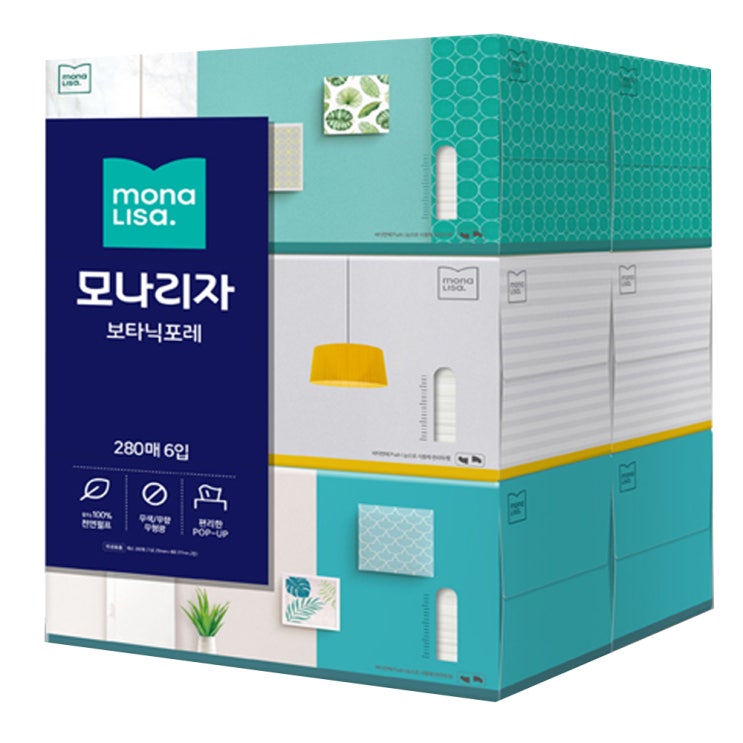 리뷰가 좋은 모나리자 보타닉포레 미용티슈 280매, 1개, 6개입 추천해요 리뷰가 좋은 모나리자 보타닉포레 미용티슈 280매, 1개, 6개입 추천해요