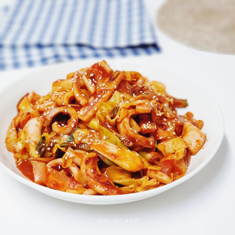 백종원 오징어볶음 레시피 양념 정석대로 요리 오늘 저녁메뉴 추천