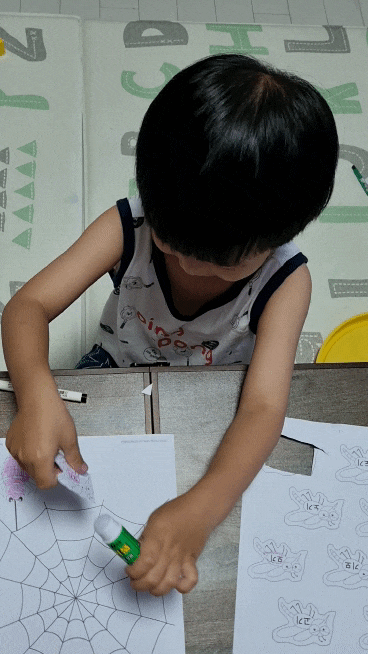  엄마표한글교재로 6살 아이와 글자 '모' 공부한 후기(도안나눔)